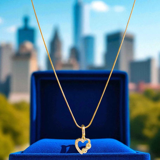 Enduring Love Infinity Pendant Necklace - Anti - Tarnish Gold - Gems and Glitter anta - tarnish