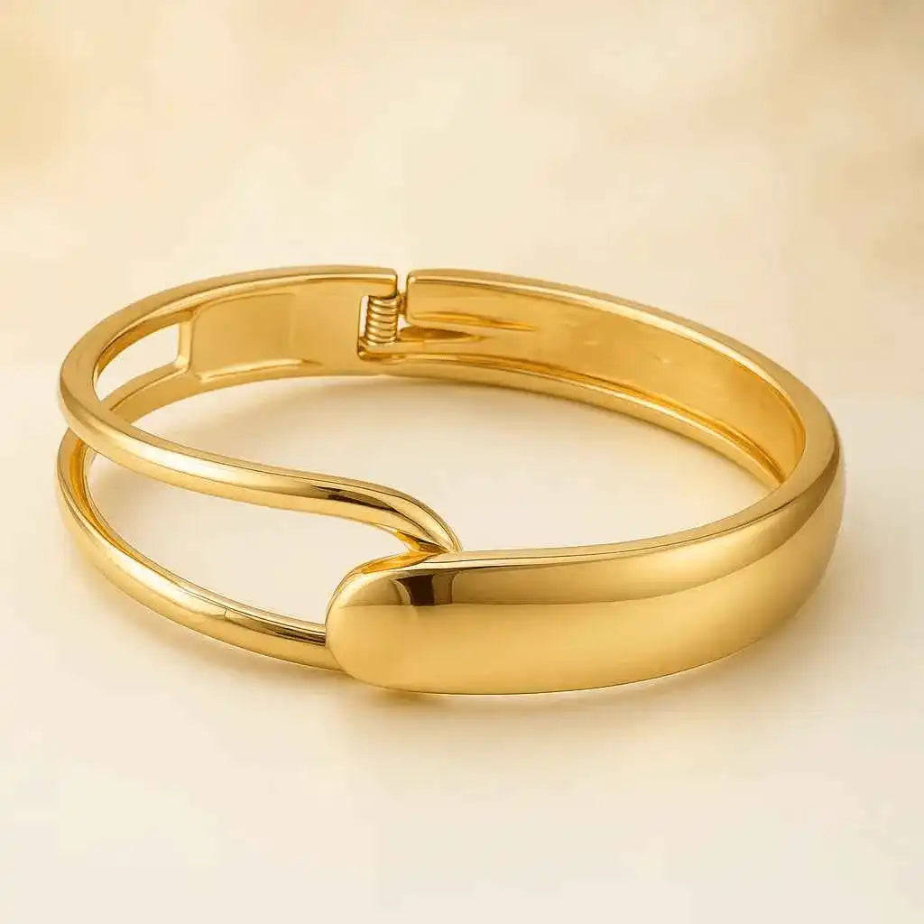 Modern Luxe Lock Bracelet – Anti-Tarnish | Waterproof Gems and Glitter