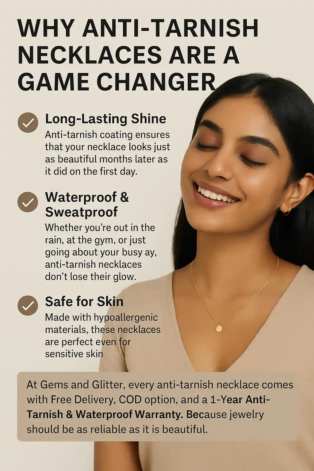 Why Anti-Tarnish Necklaces Are the Smartest Choice for Everyday Wear