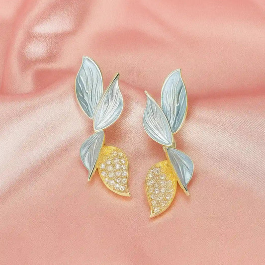 Leaf Crystal Earrings – Buy 2 Get 4 Offer (Prepaid Only) - Gems and Glitter