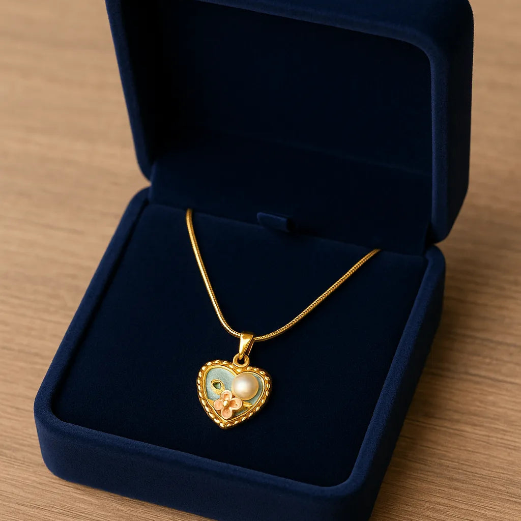 Anti-Tarnish Gold Heart Necklace – Elegant Love Jewelry - Gems and Glitter