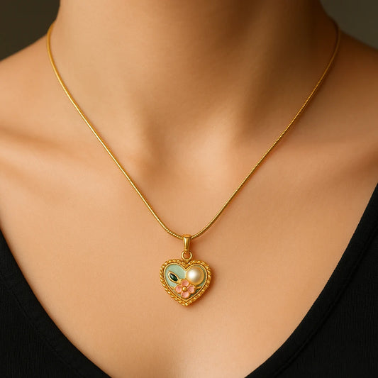 Anti-Tarnish Gold Heart Necklace – Elegant Love Jewelry - Gems and Glitter